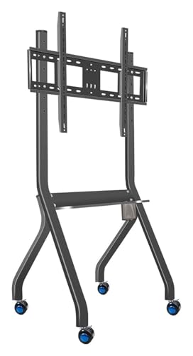 Soporte móvil para TV ajustable con ruedas miniatura 1