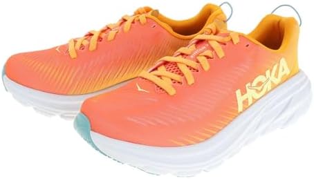 HOKA ONE ONE Womens Rincon 3 Synthetic Textile Camellia Radiant Yellow Trainers 9.5 US | Image 1
