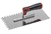 Produktbild Meister Glättekelle 280 x 130 mm - Zahnung: 8 x 8 mm - Rostfreier Edelstahl - 2K-Griff / Glättkelle / Glättscheibe / Traufel / Edelstahlkelle / Zahnkelle / Glättekelle mit Zahnung / 4136980