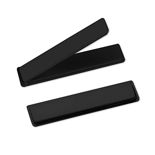 Wansurs [2 Pack] Mini Phone Kickstand Ultra-Thin Black Cell Phone Stick Stand, Folding Invisible Portable Metal Cell Phone Stand Holder For Desk #TOP7