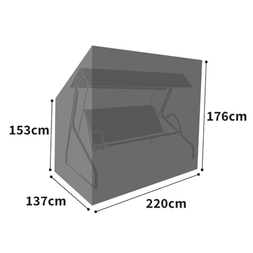 Funda para muebles de jardín 100% impermeable con protección UV 600D 3