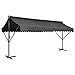 Produktbild vidaXL Freistehende Markise Standmarkise Gartenmarkise Sonnenschutz Terrassenüberdachung Garten Terrasse Balkon 500x300cm Anthrazit