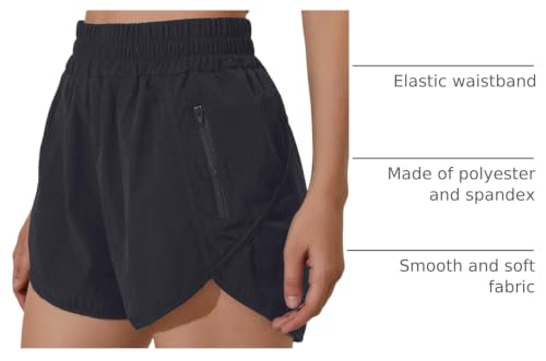 BMJL 2.5" Running Shorts for Women High Waisted Quick Dry Short with Pocket