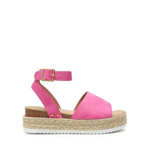Image of DREAM PAIRS Women's Platform Espadrilles Casual Ankle Strap Wedge Sandals Comfortable Dressy Summer Shoes