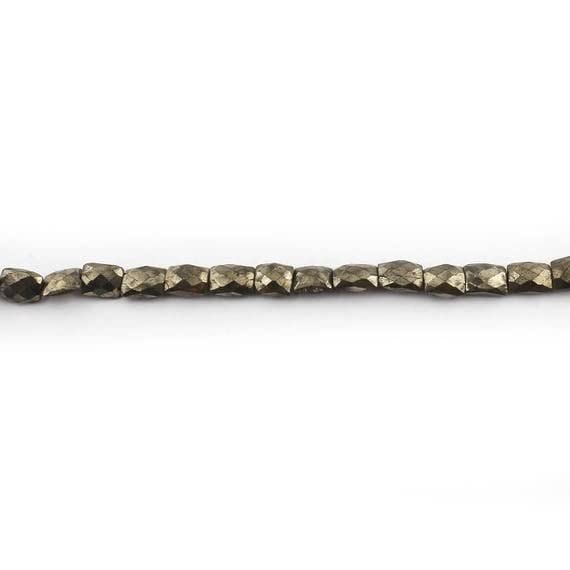 Pyrite naturelle perles rectangle LKBEADS 12 pouces pour bijoux