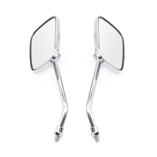 Espejos retrovisores moto de 10 mm cromados para scooter y Rebel 250 3