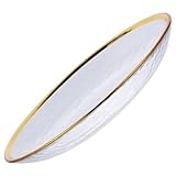 Mehrzweck-lebensmittelteller – das design dieses glastellers im japanischen stil verleiht ihrem esstisch und ihrem tablett-geschirr eleganz und