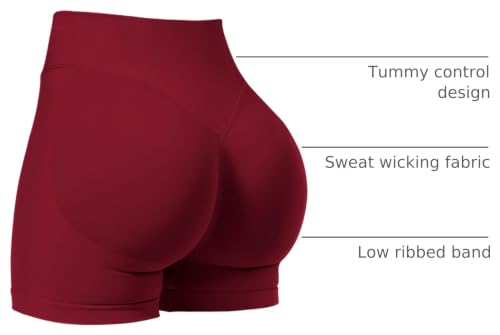 Image of VOYJOY Women Workout Impact Shorts 2.5 inch / 3.6 inch / 4.5 inch / 6 inch Scrunch Butt Booty | Tummy Control, High Waisted, Bike Short, Gentle Compression, for Women