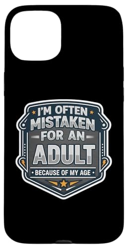 I'm often Mistaken For An Adult Because Of My Age �����Y �ʔ��� �X�}�z�P�[�X iPhone 15 Plus �p