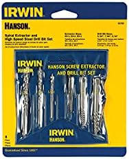 Industrial Tools 53700 Spiral Extractor and HSS Drill Bit Pouched Set, 6-Piece