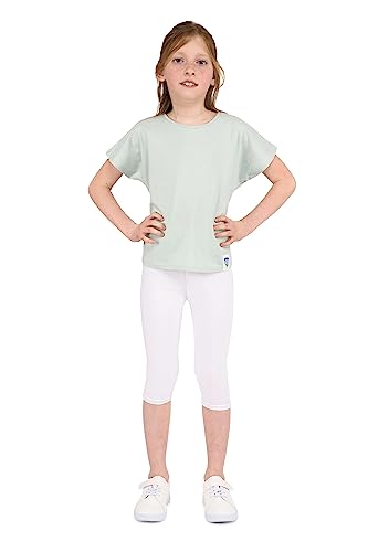 infatti Leggings ¾ en Coton pour Enfants Filles Pantalons Doux et Confortables pour Les Tout-Petits entraînement décontracté Style Court élégant...