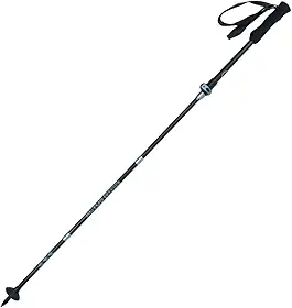 Azteq, Bastão de Caminhada Actos Pro Race Carbon Estrutura em Carbono 3K Ajustável 38-135cm para Trilhas e Aventura, Preto