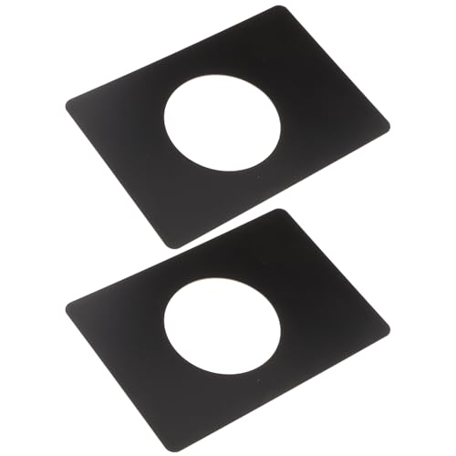 SOPOTUTU 2個 玄関ドア補強プレート 自己接着式 ドアノブ修復カバー 傷隠し 鍵周り強化 取り付け簡単 ドリル不要 モダン住宅 オフィス対応 丸