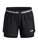 [アンダーアーマー] UA Tech Play Up 2IN1 Shorts 6004985(005) ブラック ホワイト L