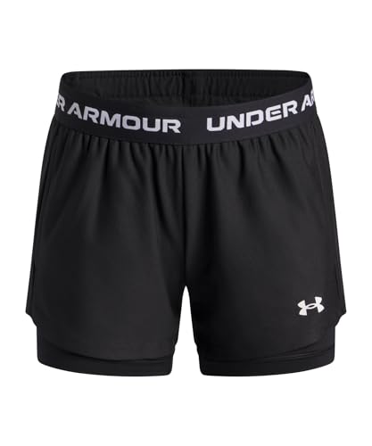 [�A���_�[�A�[�}�[] UA Tech Play Up 2IN1 Shorts 6004985(005) �u���b�N �z���C�g S