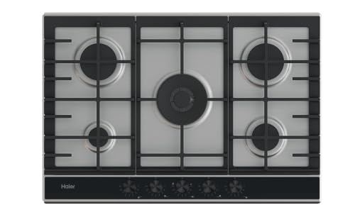 Haier Série 4 HAHG7W5XH Plaque de cuisson à gaz 5 feux 75 cm Acier inoxydable - vue 4