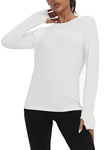 image for Mippo Workout Yoga Tops for Women Long Sleeve Athletic Shirts Dance Sp