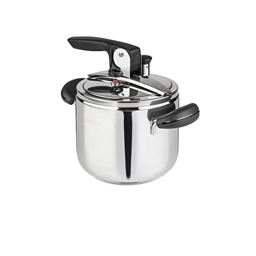Pentola a Pressione Amelia+ ø18cm, capacità 3,5lt, Made in Italy, Acciaio Inox 18/10, Induzione+Gas, Massima sicurezza, Triplo fondo, PFAS free