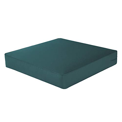 Image of QILLOWAY Outdoor Deep Seating Cushion Set for Patio Chair Furniture 24 x 24（Mallard /Forest Green）,2pieces
