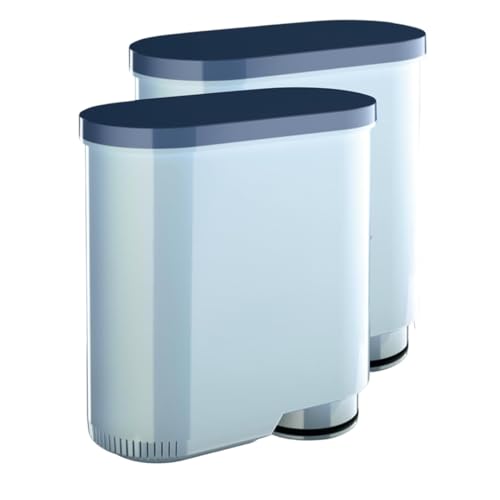 Philips AquaClean Filter, Kalkschutz, natürliche Kalkentfernung, verbesserter Kaffeegeschmack, einfache Installation, bis zu 5.000 Tassen ohne Entkalken, Click&Go-System, 2x Filter im Set (CA6903/22)