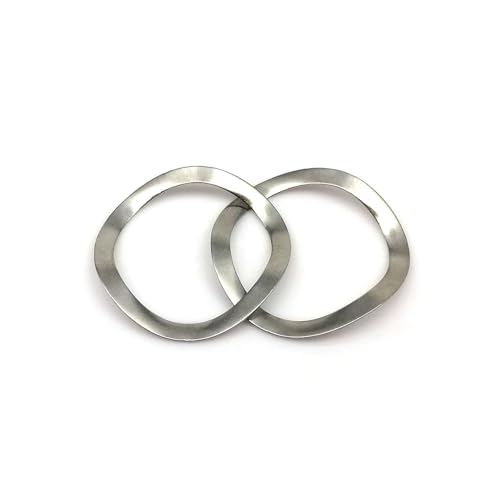 Lkq-平座金 M3-M16 To M25 304 Stainless Steel Bearing Shafts Three Wave Crest Type Spring Washer Gasket, しっかりしていて耐久性がある(50pcs M14x21
