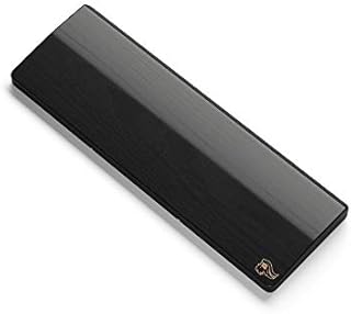 Glorious Gaming Wooden Wrist Rest - Compact - Onyx/Black - Mechanical Keyboards Wood Ergonomic Palm Rest| 12x4 inches/19mm Thick (GV-75-DARK)