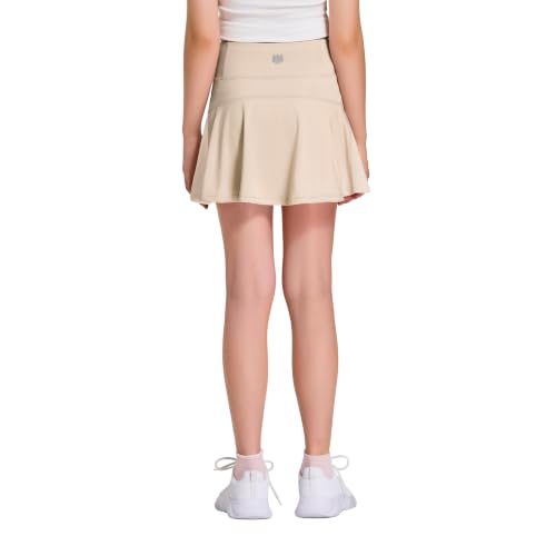 Image of FitsT4 Sports Girl's Golf Skirt Adjustable Waist Active Tennis Skort UPF50+