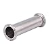 DERNORD Sanitary Spool Tube with Clamp Ends,Stainless Steel 304 Seamless Round Tubing with 1.5 inch Tri Clamp 50.5MM Ferrule Flange (Tube Length: 6 Inch / 152MM)