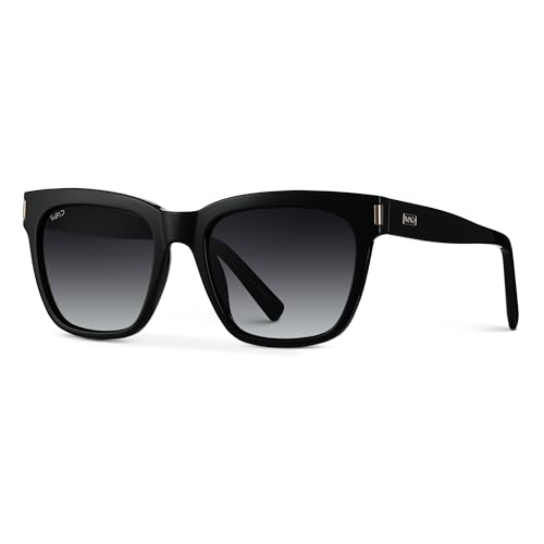 WearMe Pro Women's Large Square Sunglasses: Bold Thick Frame, Winged Browline & Polarized Lenses3