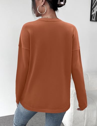 Image of Zeagoo Sweaters for Women Fall Outfits Trendy 2025 Long Sleeve Shirts Bussiness Casual Knit Pullover Sweater Tops