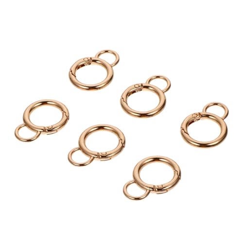 KALLORY 6pcs Alloy Snap Hooks for Bag Swivel Eye Bolt Snap Hook Detachable Lanyard Clips DIY Clips