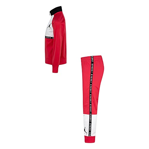 Jordan Girl's Jumpman Air Blocked Tricot Set (Little Kids) Very Berry 6X Little Kids2