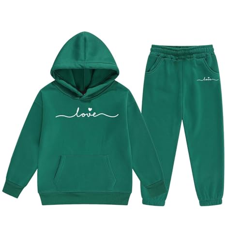Sweat capuche et jogging filles pour l'école et les sorties en hiver ensemble polaire