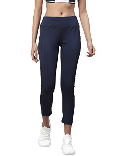 Image of CHKOKKO Women's High Rise Regular Fit Polyester Blend Sports Leggings (JSSTIGHT)