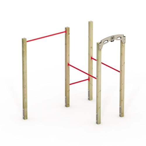 Wickey Fitnessgerät - Fit Base 510 - Outdoor Fitnessstudio, Gym für Zuhause, Klettern und Sport für Jugendliche und Erwachsene im Garten mit Klimmzugstange