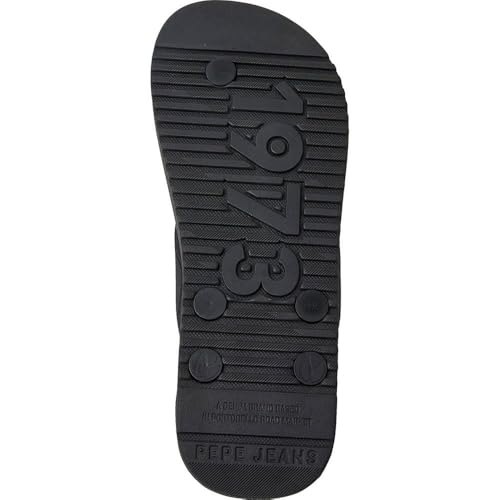 Pepe Jeans Para Hombre. PMS70137 Chanclas Shore Negro (44), Plano, Ninguno, Casual, Beachwear - 2