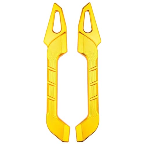 Barres d'appui XMAX 300 en aluminium CNC anodisé or pour passager moto - 4