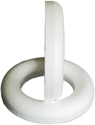 Craftmill Half Rounded Polystyrene Rings Wreaths 25cm 250mm Box Of 5 Amazon Co Uk Home Kitchen