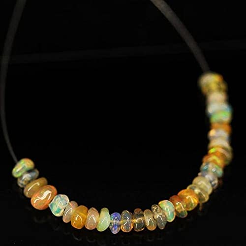 Opal éthiopien perles 3mm rondelles lisses pour créer votre collier d'été bohème chic
