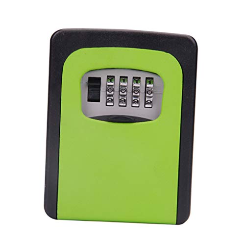 Porta-chaves com compartimento para armazenamento de chave, suporte de parede, combinação de 4 dígit