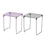 Tilami 2 Pack Steel Locker Organizers, Stackable School Locker Shelf, Heavy Duty, Fits 12