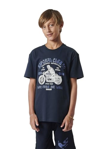 Kaporal - T-Shirt Bleu garçon 100% Coton - Odeon - 12A - Bleu Kaporal - T-Shirt Bleu garçon 100% Coton - Odeon - 12A - Bleu