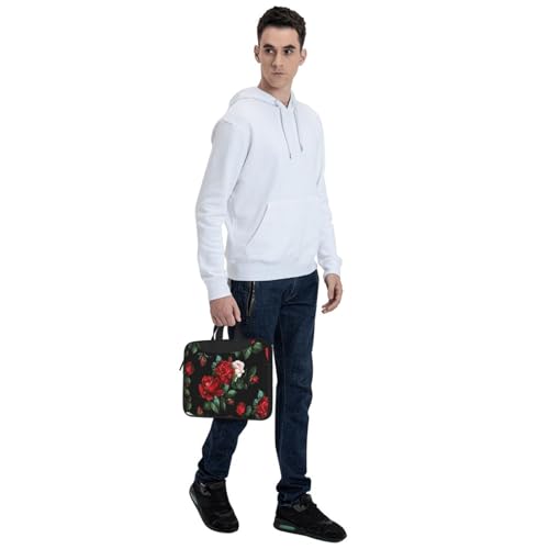 Sacoche ordinateur portable à motif rose de haute qualité - 2