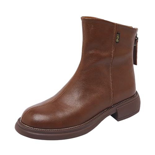 Bottes d'hiver en cuir décontractées pour vos sorties urbaines