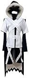 Nsoking Anime Cosplay Costume Sans White Cloak Coat Pants Cross Mens Womens Uniform Suit Halloween Outfit Custom (Mens, Large)