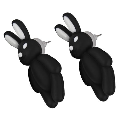 Image of Lucky Jewellery Designer Trendy Teddy And Rabbit Design Earring Stylish Teddy Bear Stud Earing | Cute Cartoon Earrings For Girls & Women (CHEP-TEDDY-PARENT)