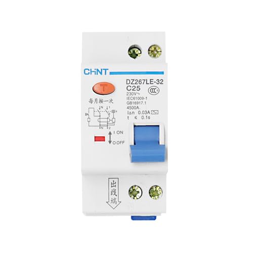 Evita sobrecargas con el disyuntor de fuga DZ267LE-32 1P+N 16A interruptor automático 2