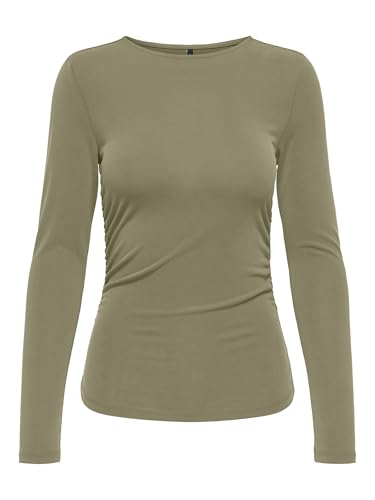 Top JRS Femme ONLY Onlfree Life t-shirt manches longues froncé vêtement mode casual