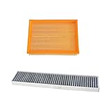 JJKSKV 2Pcs Engine Cabin Air Filter Kit，Compatible for MG，MG6 MK1 1.8L 1.8T 2009-2017, Compatible for Roewe，550 1.8L/1.8T 2008- PHE000200 10002061 Car Accessories