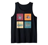 Musiker Drummer Musik Schlagzeuger Pop Art Schlagzeug Tank Top